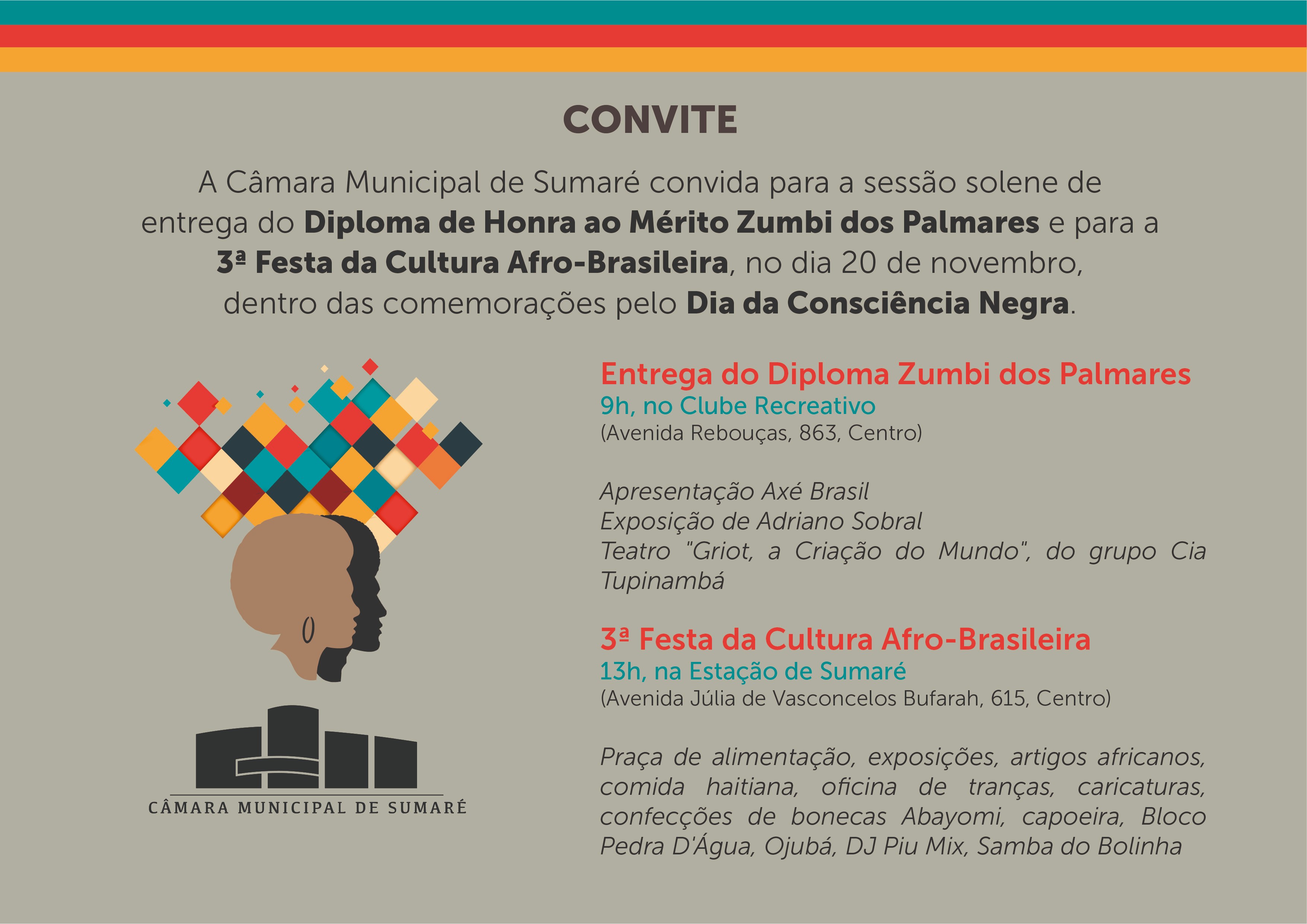 Câmara realiza eventos no Dia da Consciência Negra